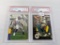 1993 Pinnacle Brett Favre PSA 9 & 1993 SP Robert Smith PSA 8