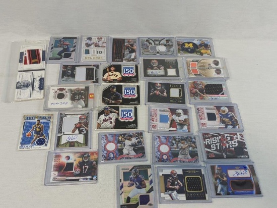 Jersey and Relic 26 cards, all factory authorized, all sports