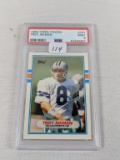 1989 Topps Traded Troy Aikman-PSA 9