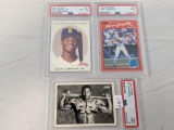 (3) PSA Graded Baseball Cards - 1990 Score Bo Jackson, 1990 Donruss J. Gonzalez & 1991 Ken Griffey J