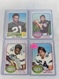 Topps vintage rookie lot football: 'Too Tall' Jones, Sipe, Branch. White