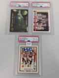 (3) PSA Graded Basektball Cards - (2) 1991 Skybox Team Card & 1992 Summer Olympics