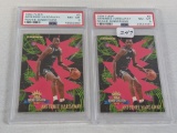 (2) 1994 Fleer Arfernee Hardaway-PSA 8