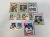 Baseball star lot of 8  with rookies, includes: ECK and Dawson rookies, Ruth (2), Bench, Ryan