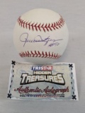 Rollie Fingers signed MLB baseball with blue ink on the sweet spot, TRI Star