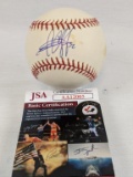 CC Sabathia baseball MLB, blue ink on the sweet spot, JSA