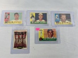 1960 Topps lot of 5, cards #351, 352, 357, 359, 361