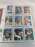 1987 Topps football set in a binder and sleeved