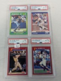 Lot of (4) PSA Graded Baseball Cards