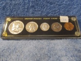 1956 U.S. SILVER PROOF SET IN CAPITOL HOLDER