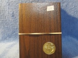 1971,72,73,74, SILVER PROOF IKES IN BROWN BOXES 