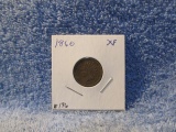 1860 INDIAN HEAD CENT XF+