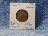 1856S $3. GOLD PIECE (RARE DATE) XF-RIM DING