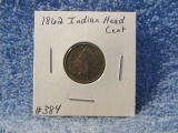 1862 INDIAN HEAD CENT UNC