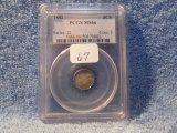 1852 3-CENT SILVER PCGS MS66