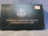 1996 U.S. MINT NATIONAL COMMUNITY SERVICE UNC SILVER DOLLAR RARE