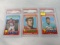 1972 Rookie lot Topps football, PSA: Sellers, Wehrli, Houston -all NM