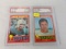 1972 Topps Rookie football lot PSA: Scott (NM-MT), Bob Johnson (NM)