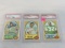 1970 Topps football Rookie PSA lot: Boozer (NM-MT), Humphrey & Websterf (NM)