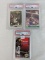 (3) Shaquille O'Neal PSA Graded Rookie Cards