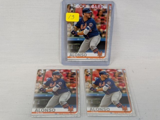 Pete Alonso 2019 Topps Rookie lot of 3