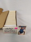 1992 Bowman baseball set, complete