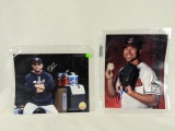 Cory Kluber & Terry Francona signed 8X10s GPS holo cert