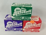 Topps baseball traded sets: 1985, 1986, 1987