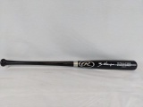 Bradley Zimmer signed game-type black bat, silver sharpie, GPS cert