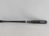 Greg Allen signed game-type black bat, silver sharpie, GPS cert