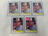 Cal Ripken Rookie lot of 5, Donruss