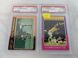 1975 Topps PSA lot, A.L. & N.L. Champs, EX-MT