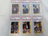 (6) 1991 Upper Deck PSA Graded Basketball Cards - Johnson, Mutombo & Johnson