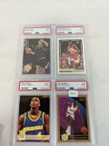 (4) PSA 9 Graded Basketball Cards - Wilkins, Kidd, Webber & Hardaway
