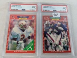 1989 Pro Set Deion Sanders & Thurman Thomas Card - PSA 9