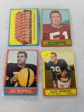 1963 Topps football Short Print lot of 4