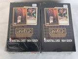 (2) 1990-91 Skybox Factory Sealed Wax Boxes of Basketball Cards