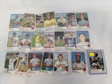 1973 Topps lot of 22 including: Clemente & Gibson, no duplicates