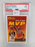 1992 Upper Deck Michael Jordan MVP Card - PSA 9