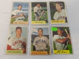 1954 Bowman lot of 6 baseball