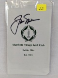 Jack Nicklaus signed scorecard, JSA