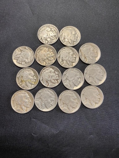 COLLECTION STARTER of Buffalo Nickels, see description for list included