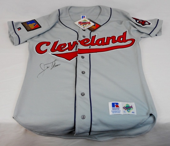 1994 Cleveland Indians Store Model Jersey Jim Thome Signed