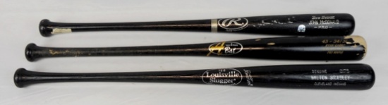Cleveland Indians Game-Used Bats Lot of 3 (Lot #1)
