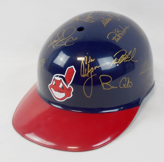 1997 Cleveland Indians Signed Souvenir Helmet