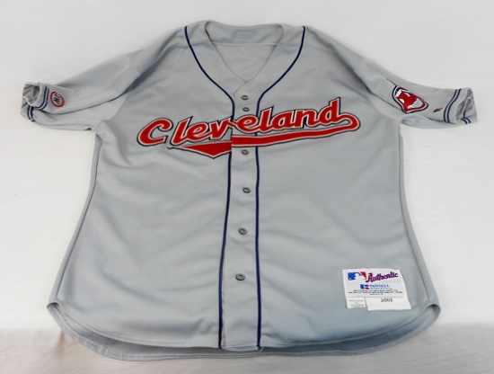 2002 Cleveland Indians Dave Keller Game-Used Jersey