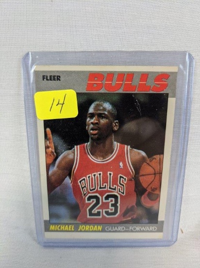 Michael Jordan 1987 Fleer basketball card, EX -MT