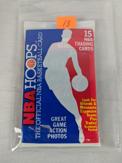 1989 HOOPS unopened pack w/Robinson on top