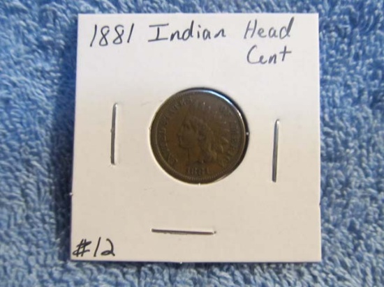 1881 INDIAN HEAD CENT XF+