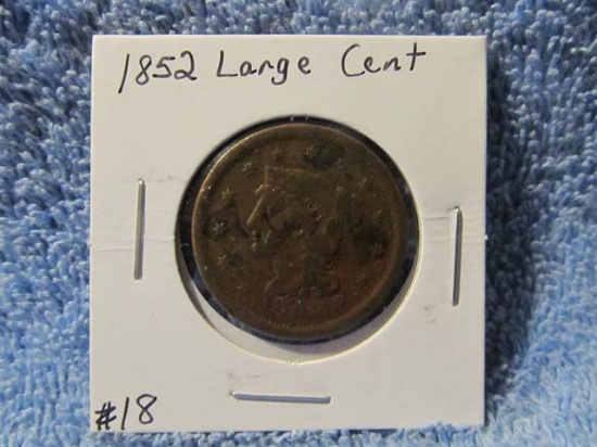 1852 LARGE CENT F